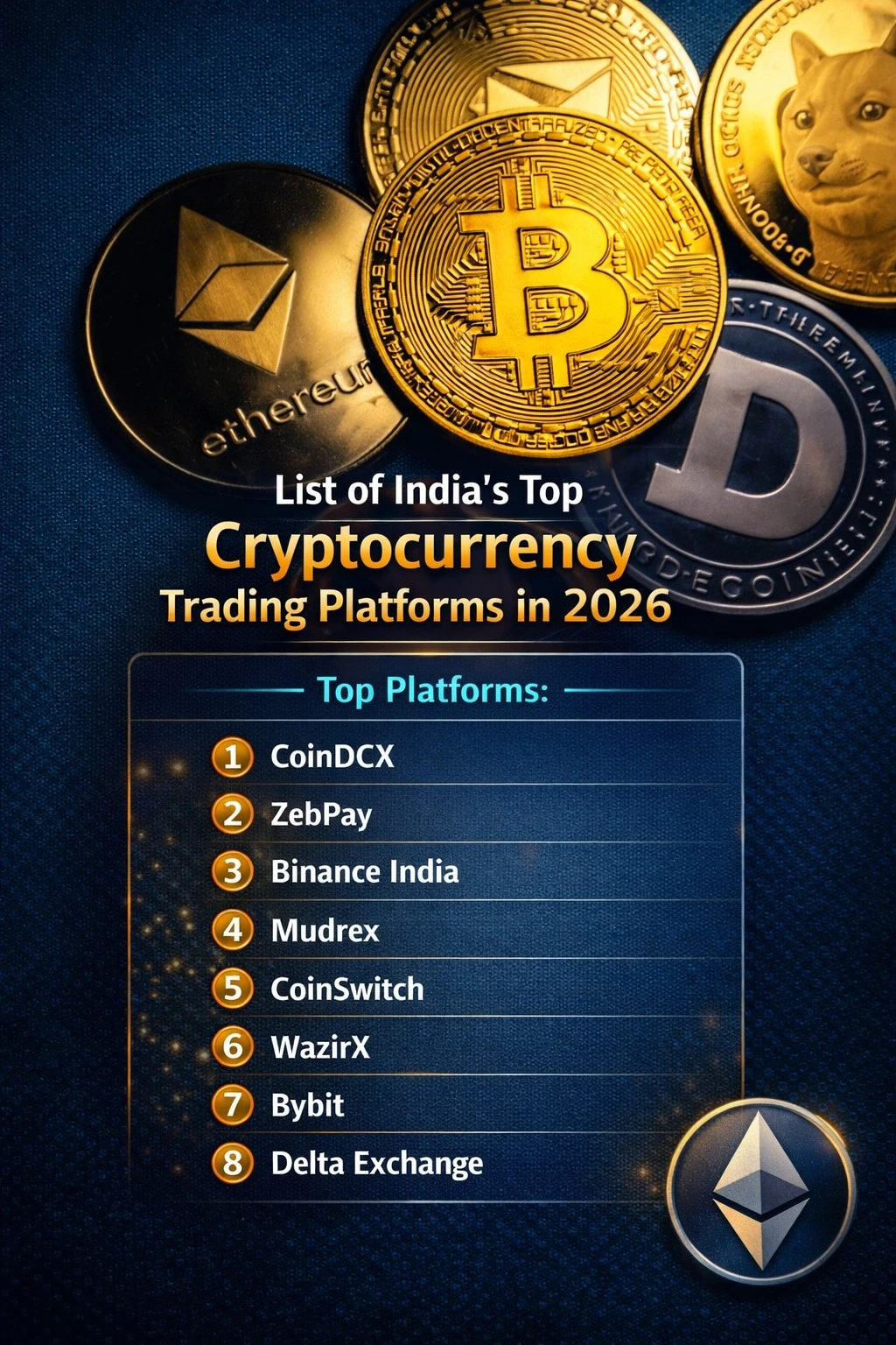 List of India's Top Cryptocurrency Trading Platforms in 2026